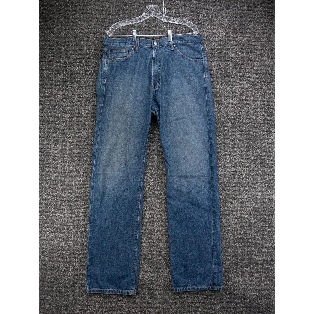 Vintage Ralph Lauren Jeans Mens 34x34 Actual 36x34 Blue Distressed Cotton Denim